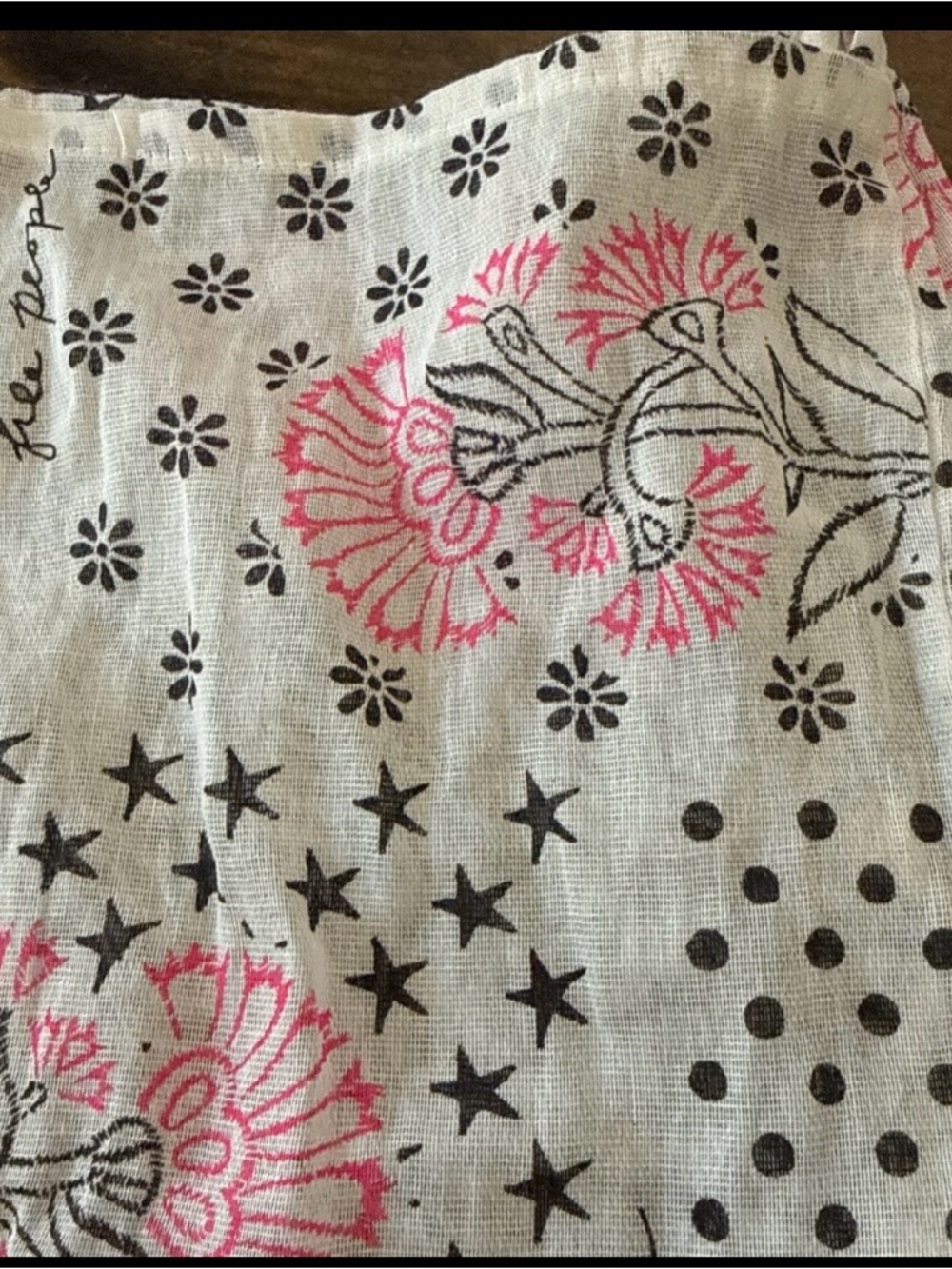 Free People Cream Shoulder Satchel with Pink Floral Print - Picture 4 of 12